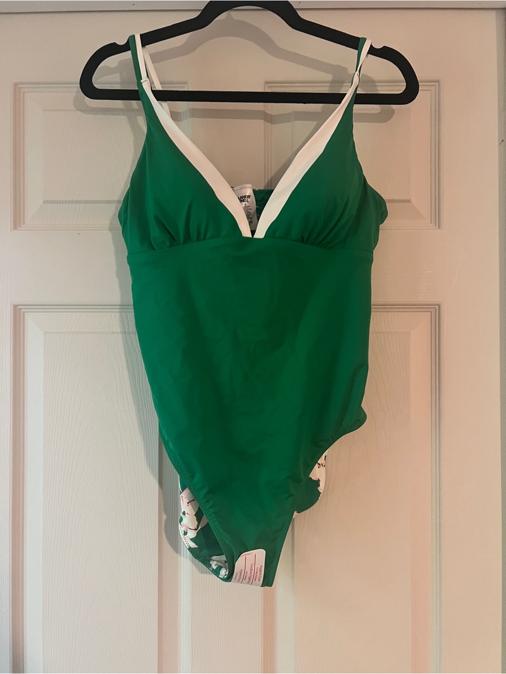 NWT Lands End reversible GOne-Piece Swim Suit